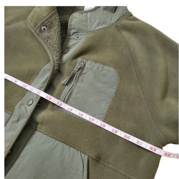 Te Verde green button down fleece jacket size large - Picture 7 of 9